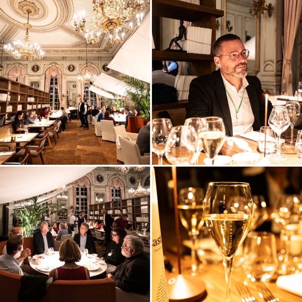 Dîner de gala des participants et chercheurs du colloque PHFD au restaurant Le Louis dans le Palais du Gouvernement à Nancy.